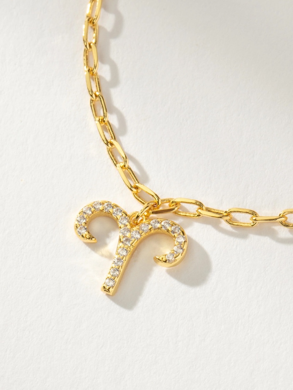 NWT Uncommon James, Zodiac Icon Aries, Gold Chain Pendant Necklace